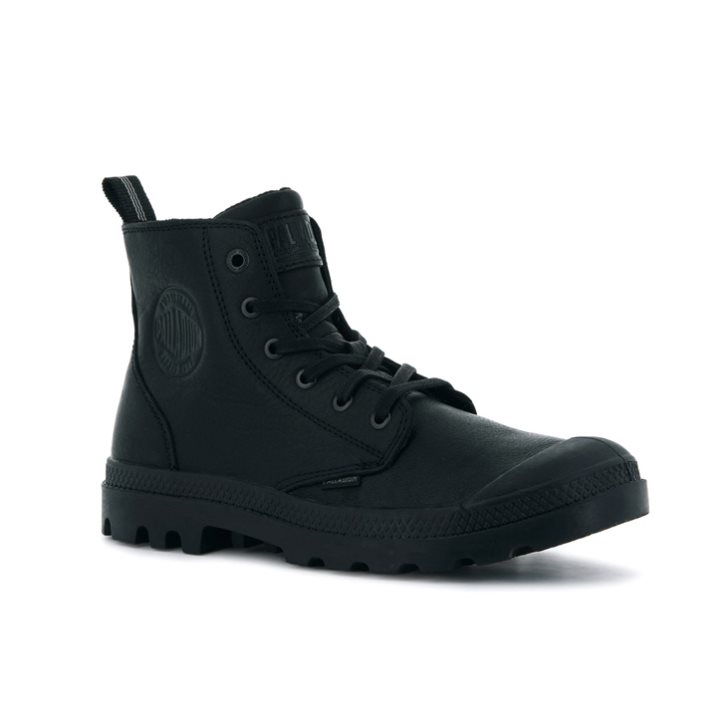 Dámské Boty Palladium Pampa Zip Leather ESS Černé | CZ SWD-90O